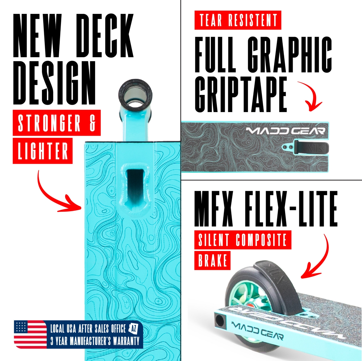 Pro Stunt Scooter for Kids and Teens Ages 8 - 12 – Lightweight Durable Trick Scooter – Madd Gear MG4