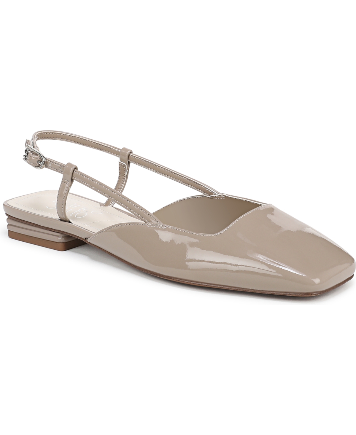 Women's Tadella Square Toe Slingback Flats - Red Patent Faux Leather