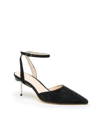 Women's Black Suede Marilyn Customizable Stilettos