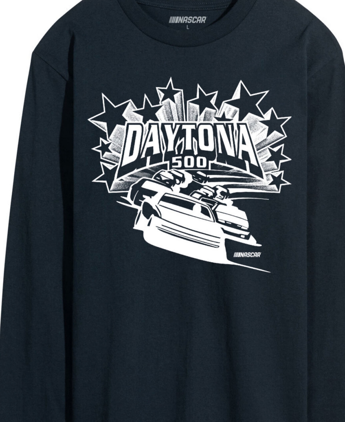 Airwaves Men's Nascar Stars And Stripes Long Sleeve T-shirt In Blue