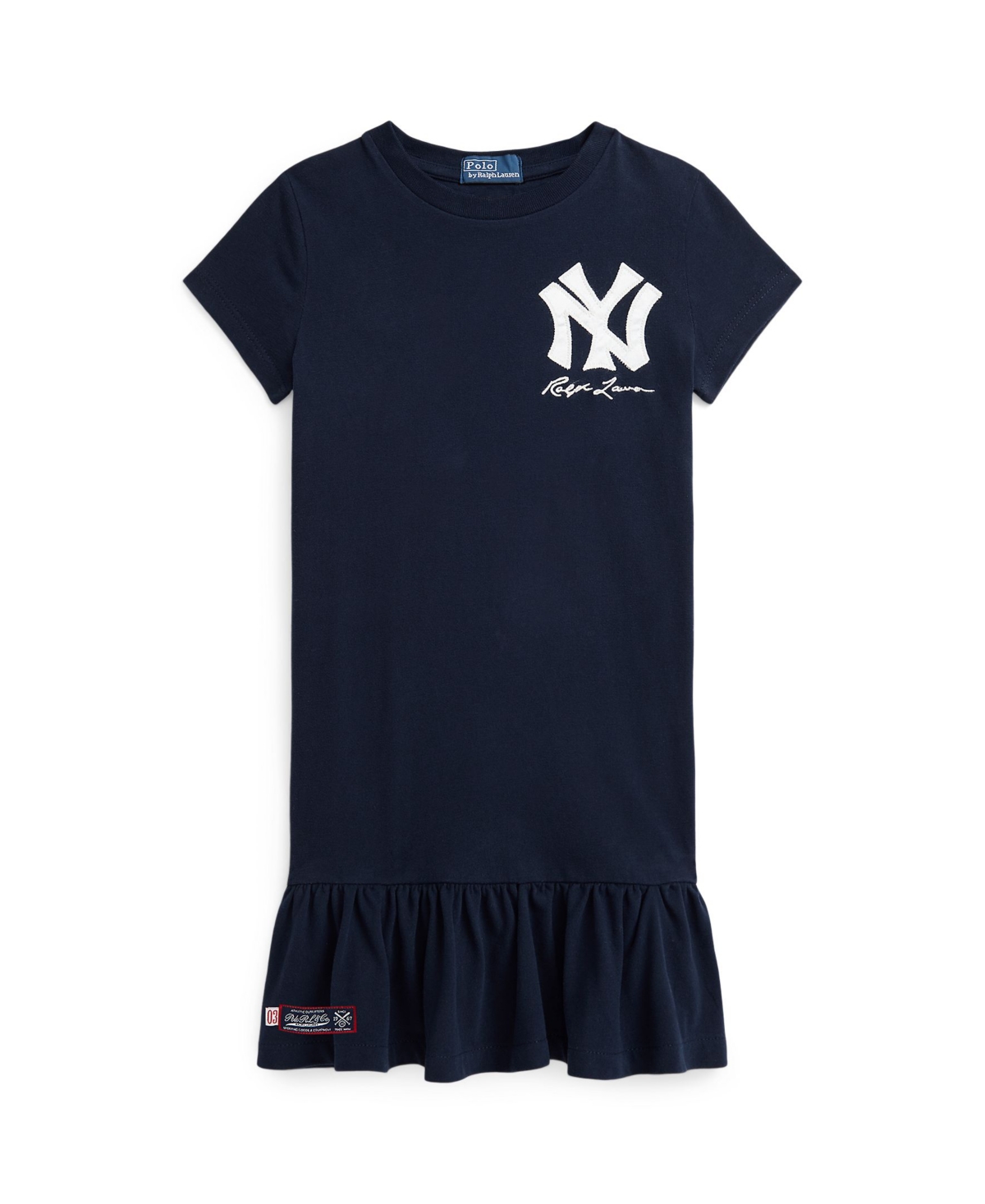 Polo Ralph Lauren Big Girls  Yankees Dress In Aviator Navy