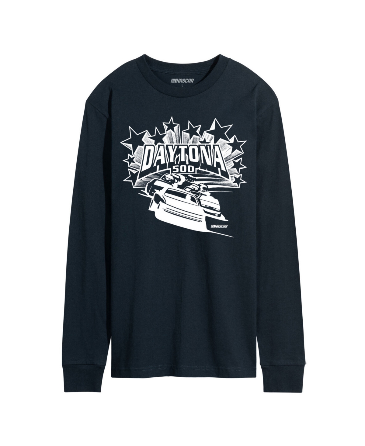 Airwaves Men's Nascar Stars And Stripes Long Sleeve T-shirt In Blue
