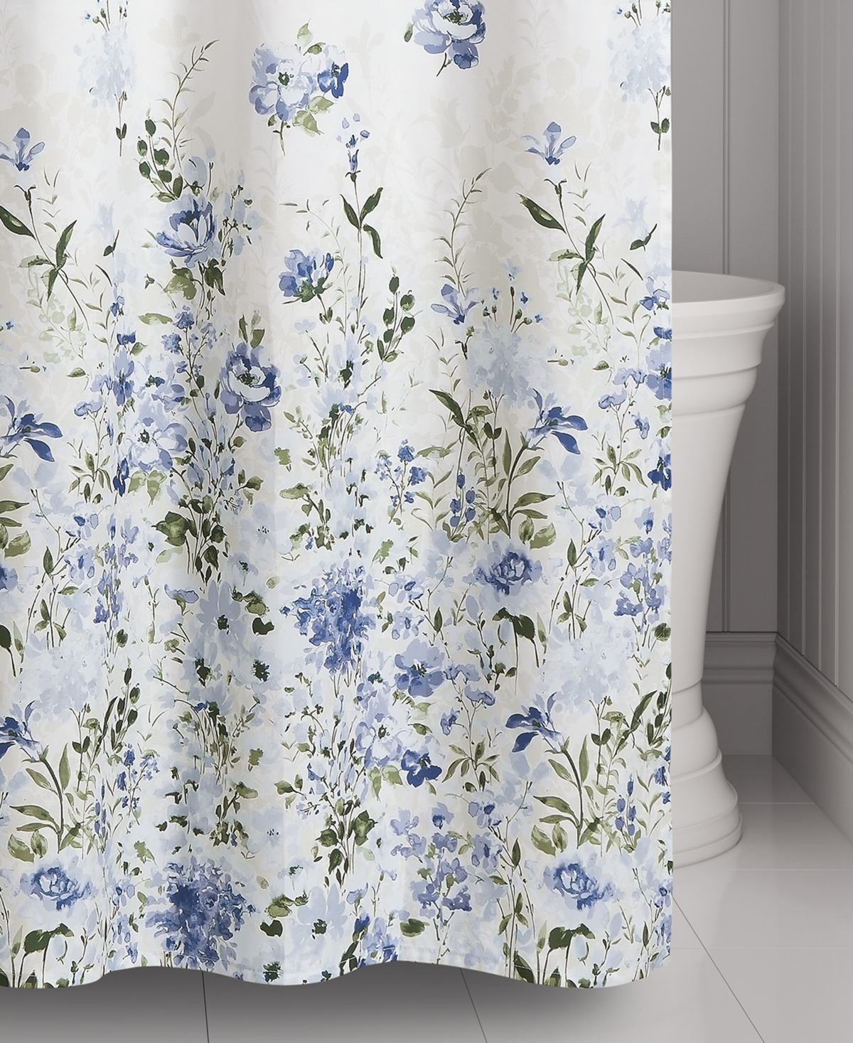 Royal Court Kourtney Shower Curtain, 72" X 70" In Blue