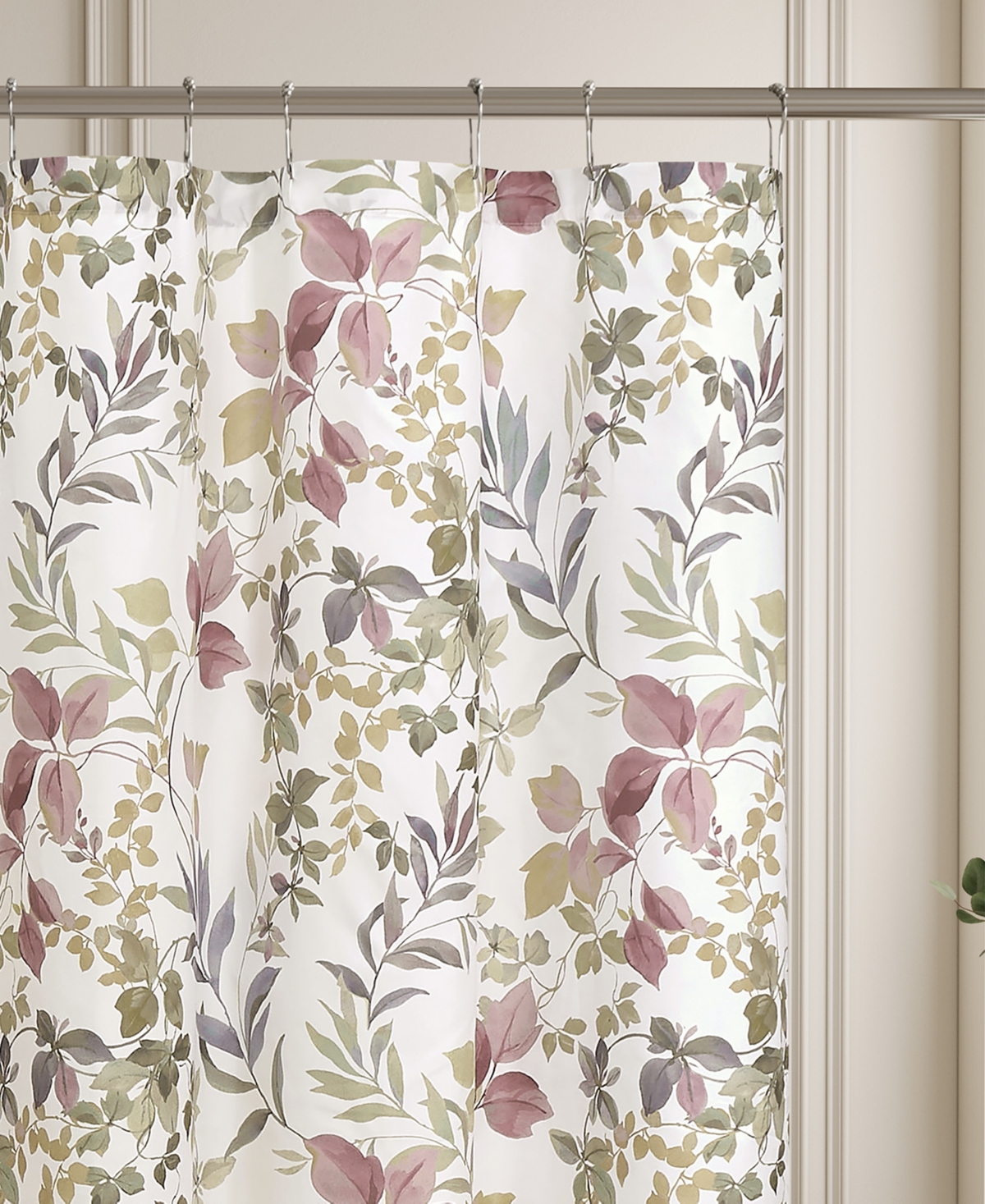 Royal Court Rosewood Shower Curtain, 72" X 70" In Rose