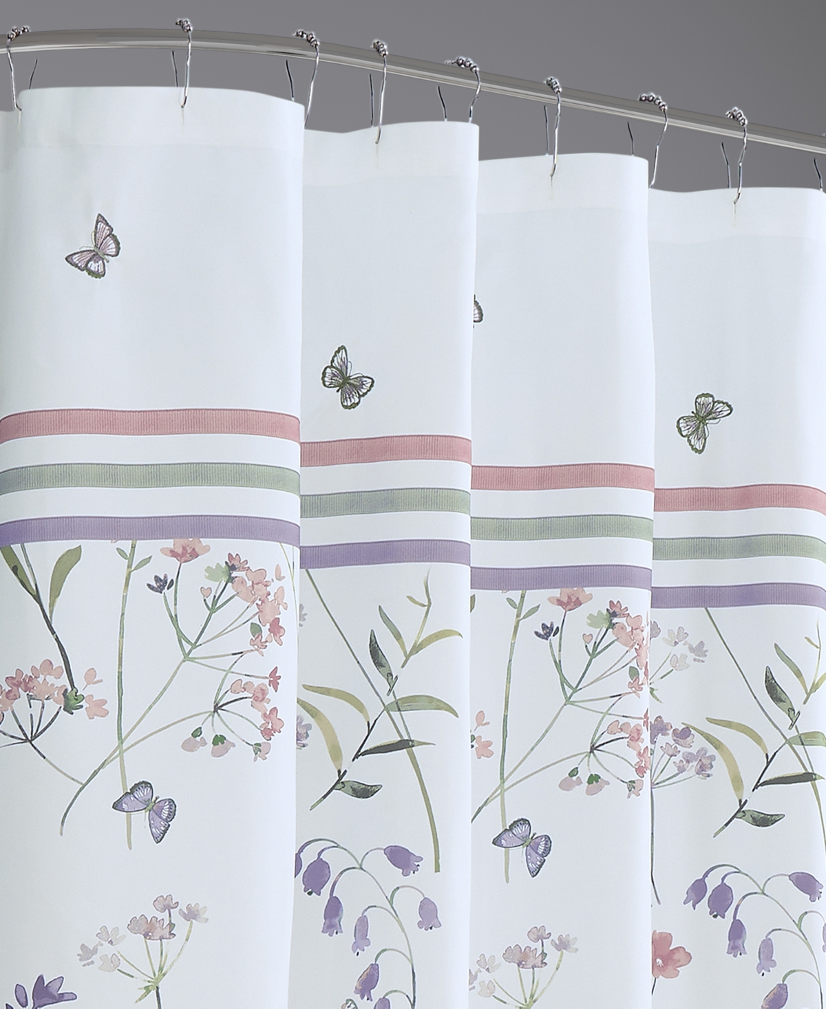 Royal Court Nola Shower Curtain, 72" X 70" In Lilac