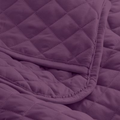 Ultra-soft Diamond Stitched Coverlet 3 Pc Set, Full/Queen