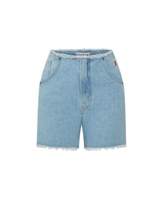 Women's Cotton High Waist Denim Shorts