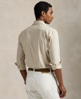 Men's Classic-Fit Plaid Stretch Poplin Shirt