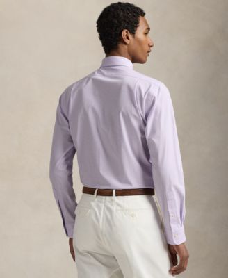 Men's Classic-Fit Plaid Stretch Poplin Shirt