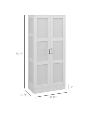 Storage Cabinet w/ Storage Shelves, Pantry Cabinet