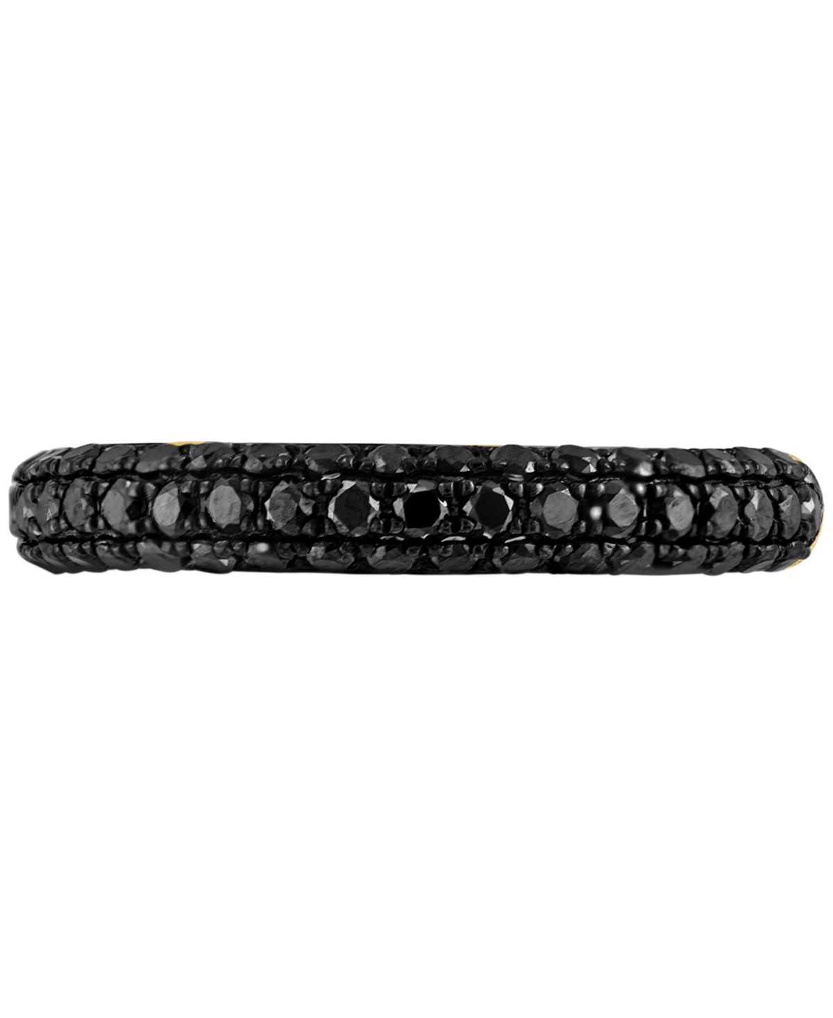 Lali Jewels Black Diamond Band (3/4 Ct. T.w.) In 14k Gold & Black Rhodium In Yellow Gold