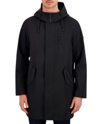 Men's Luxe Twill Duffle Transitional Coat