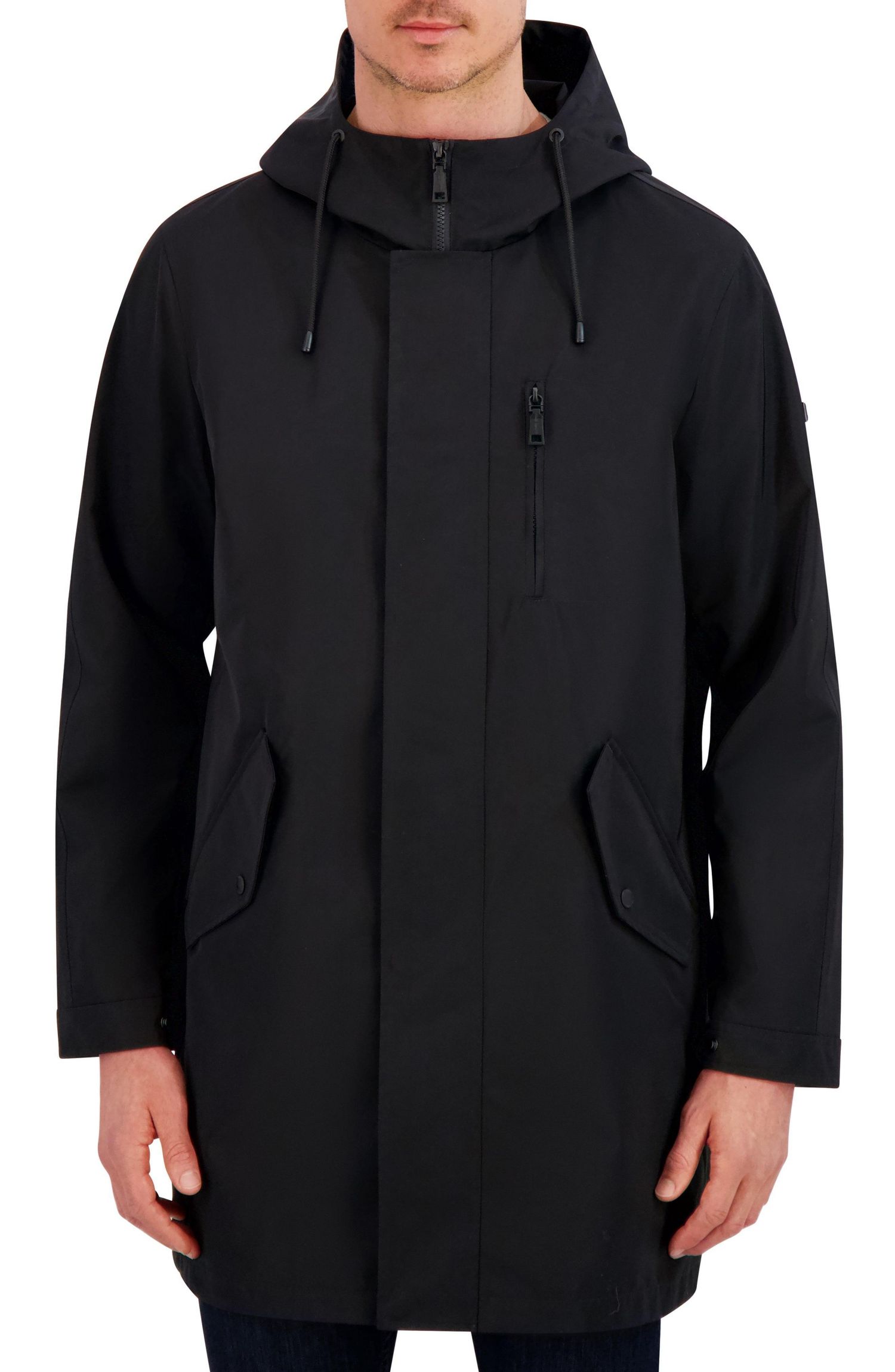 Men's Luxe Twill Duffle Transitional Coat