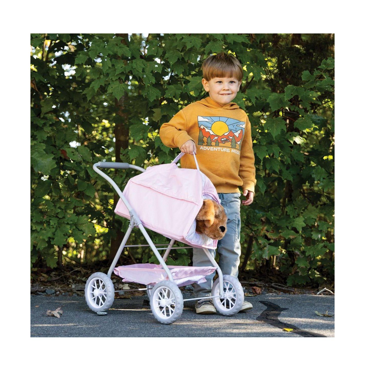 Коляска для кукол JC Toys My First Toy Pet со съёмной переноской, 3+, цвет: Розовый — фото 7