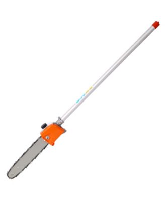 4 in 1 Multi-Functional Trimming Tool, 56CC 2-Cycle Garden Tool System with Gas Pole Saw, Hedge Trimmer, Grass Trimmer, and Brush Cutter EPA Compliant