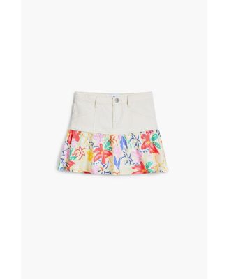 Girls Girls's Combined floral mini skirt