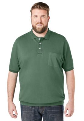 Tall No Tuck Pocket Shrink-Less Cotton Polo Shirt