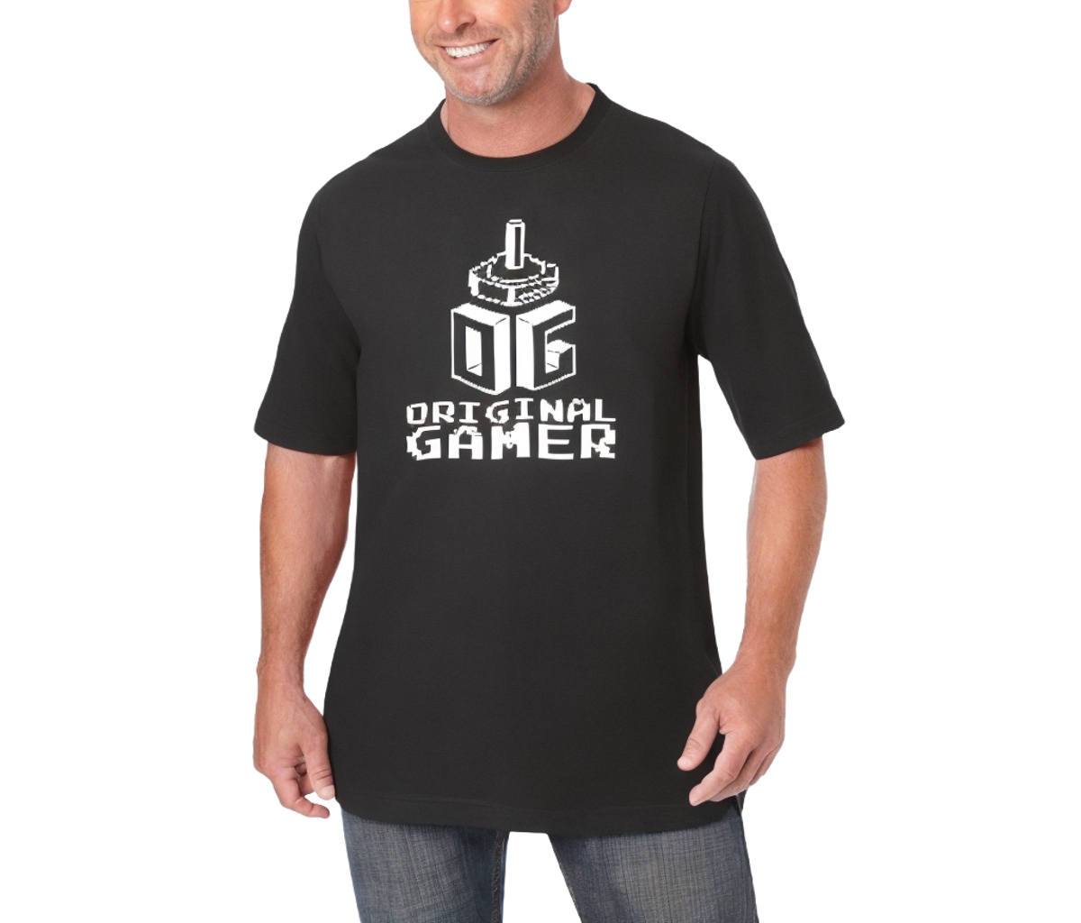 Big & Tall Nostalgia Graphic Tee - Original gamer