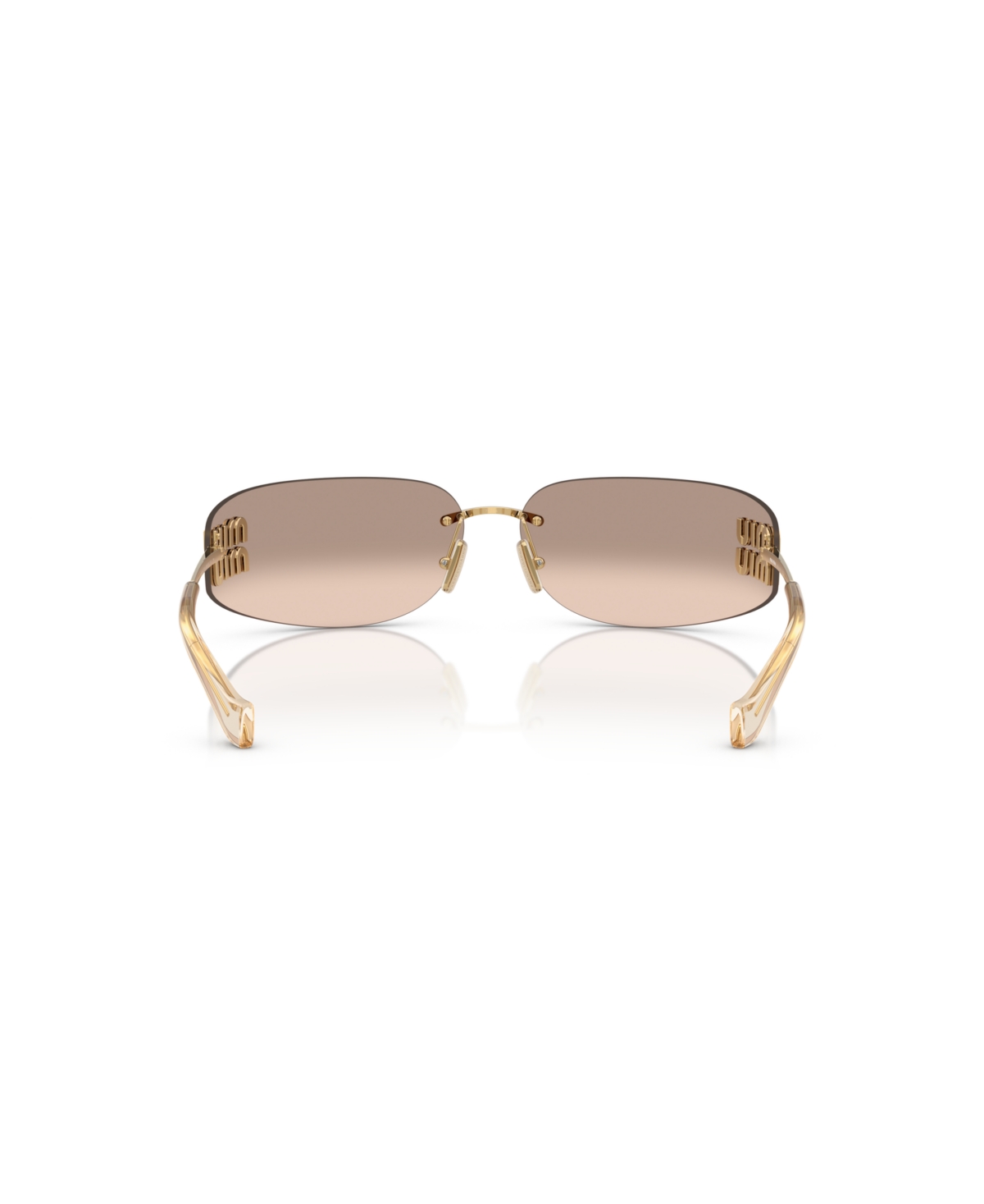 Miu Miu Woman Sunglasses Mu A51s In Gold