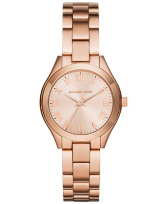 michael kors rose gold watch macys