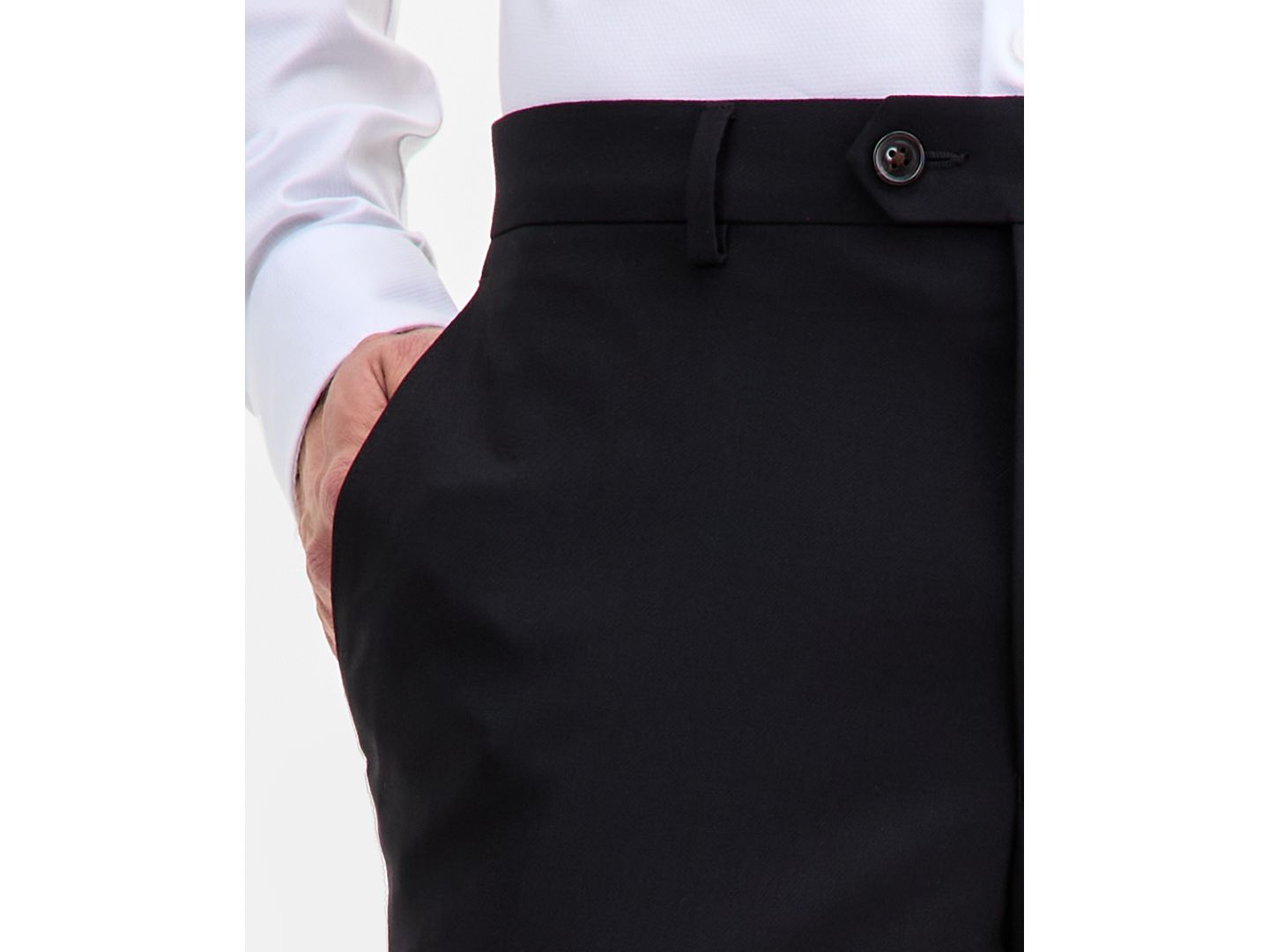 Мужские брюки Ted Baker Modern-Fit Stretch Wool-Blend Suit Separate, цвет: Чёрный — фото 5