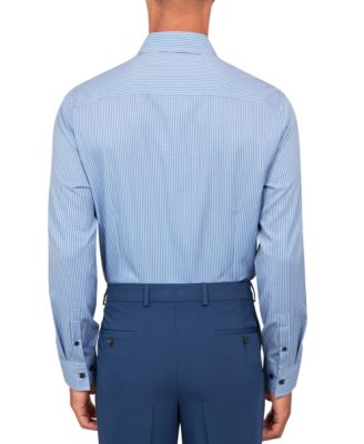 Men’s Slim Fit Gingham 4-Way Stretch Performance Dress Shirt