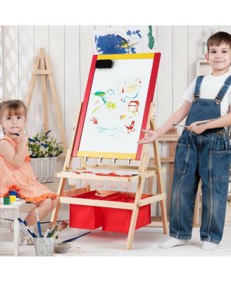 Flip-Over Double-Sided Kids Art Easel