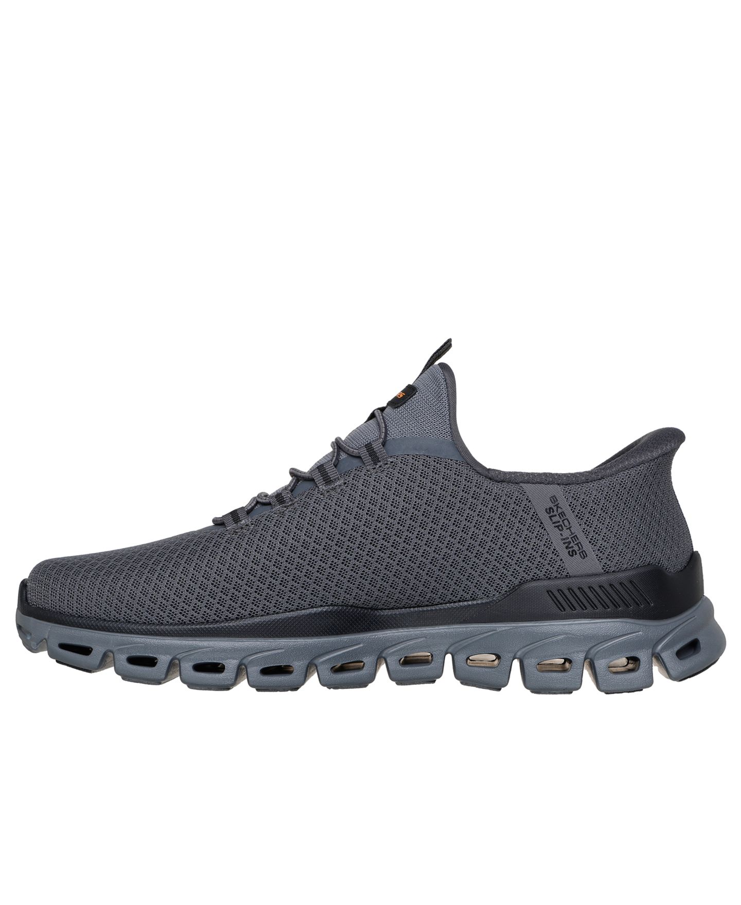 Мужские кроссовки Skechers Slip-ins: Glide-Step - Noxus Casual Walking, цвет: Угольный — фото 6