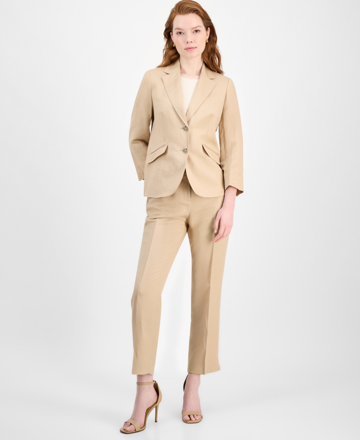 Kasper Women's Notch-collar Button-front Blazer