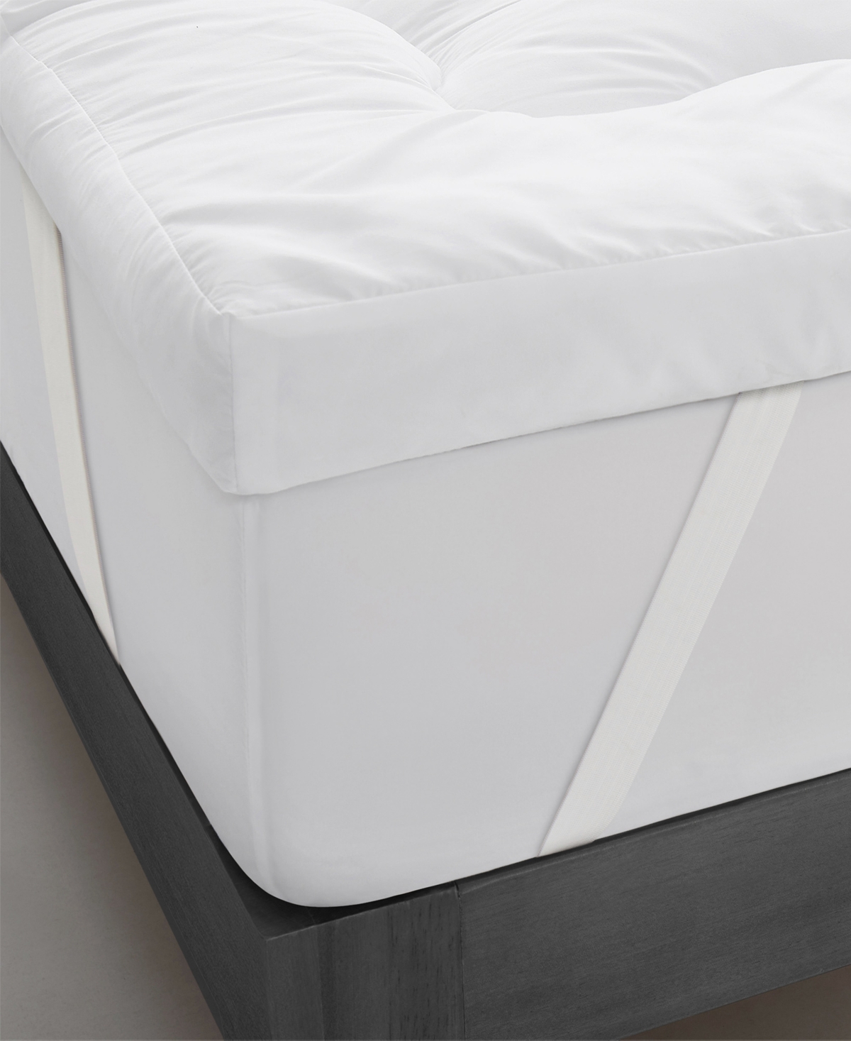 Unikome Wave Quilted Mattress Topper, King In White