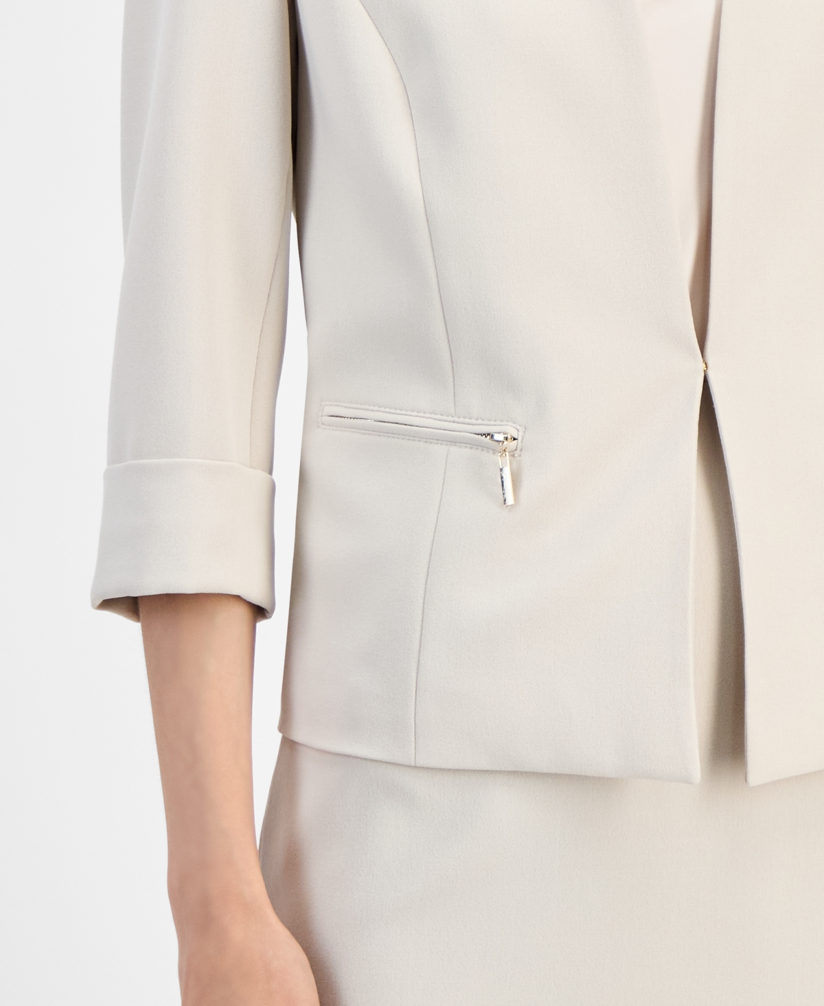 Kasper Crepe Cardigan Jacket, Regular & Petite Sizes