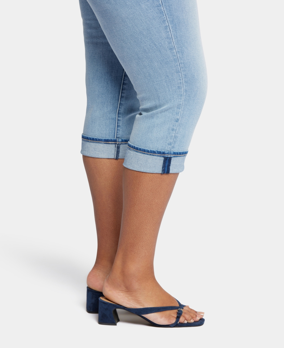 Nydj Plus Size Marilyn Crop Cuff Denim Jeans In After Glow