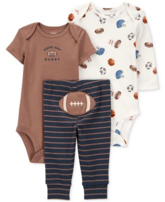 Carter's - Baby Boys 3-Pc. Cotton Football Little Character Set