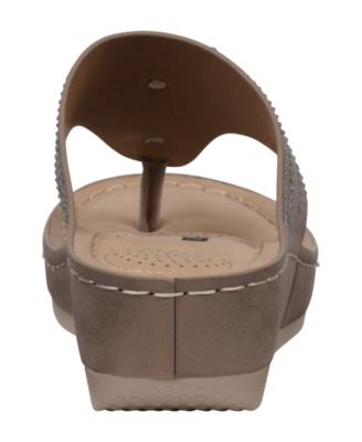 Women's Cora Embellished Floral Wedge Sandals