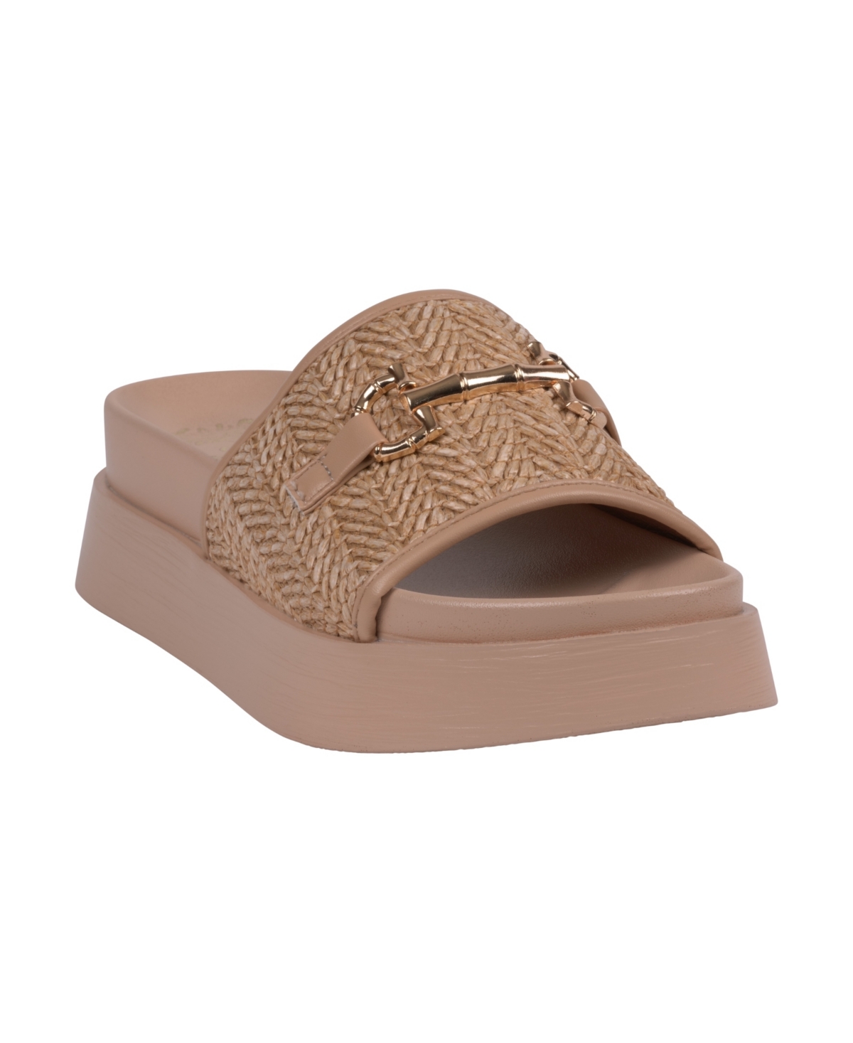 Gc Shoes Women's Sari Woven Platform Wedge Sandals - Natural