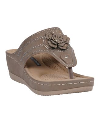 Women's Cora Embellished Floral Wedge Sandals