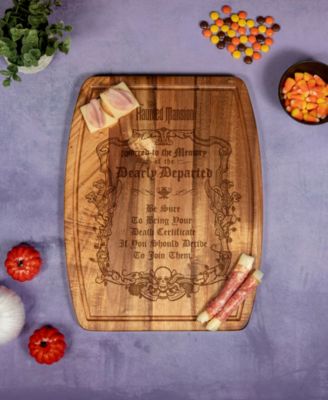 Haunted Mansion Dearly Departed Ovale Acacia Cutting Board