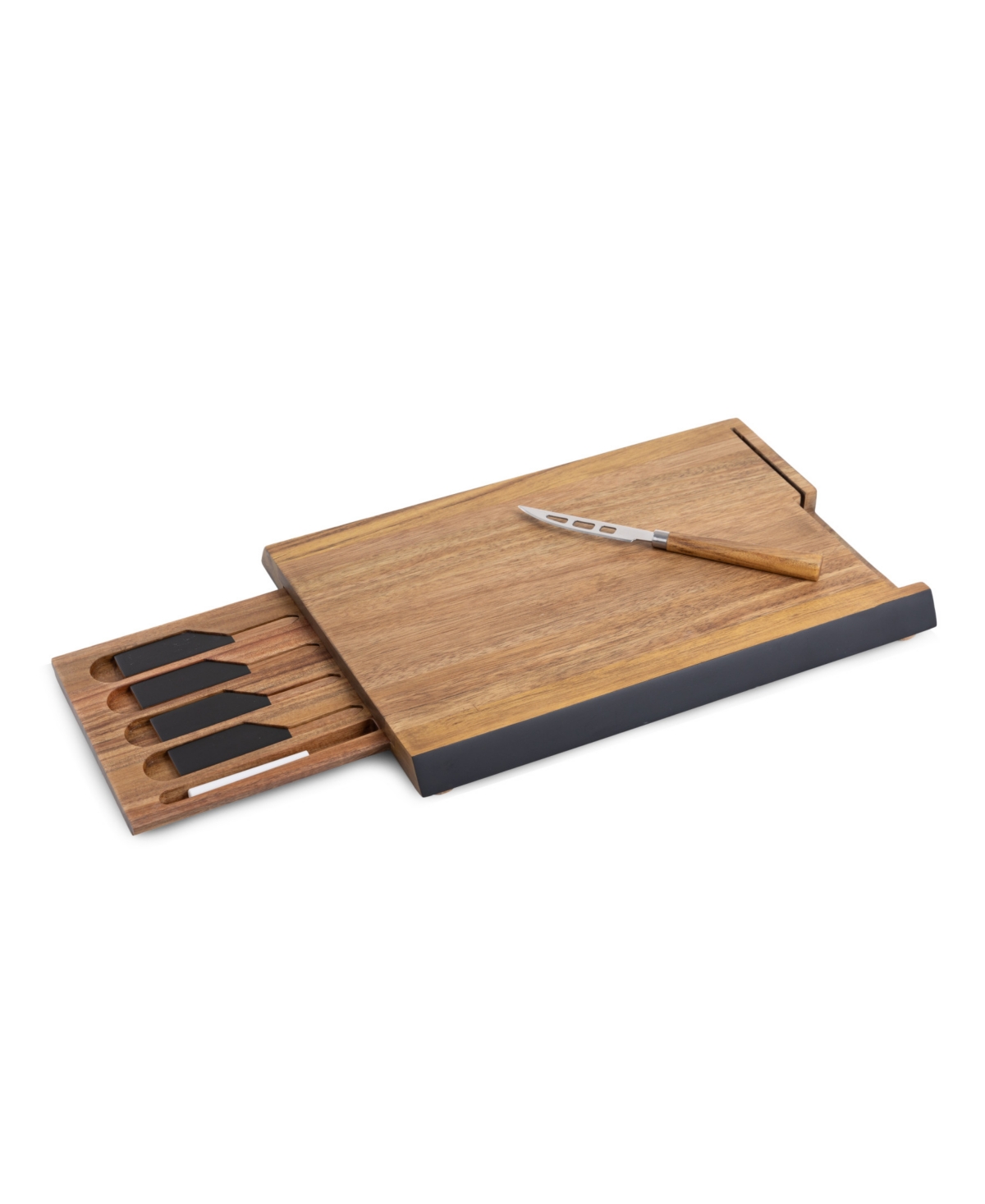 Toscana Formaggio Chalkboard Cheese Board And Tools Set In Brown
