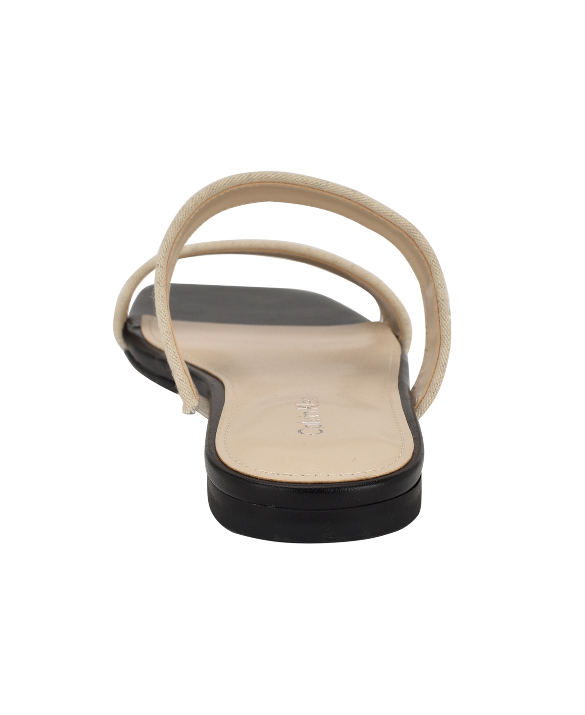 Calvin Klein Felisa Two-strap Sandal In Natural