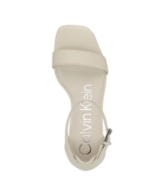 Nolene Ankle Strap Square-Toe Block Heel Sandals