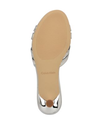 【 】★サンダル★ Women's Gabbie Heel Sandals Calvin Klein Women's Gabbie Crisscross Kitten Heel Sandals