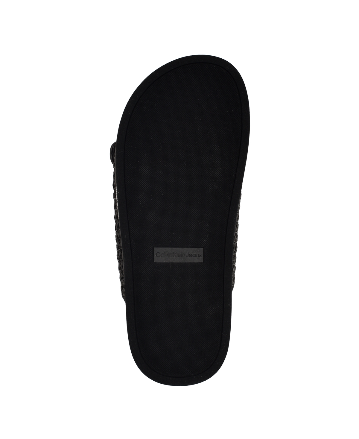 Calvin Klein Vibe Slide Sandal In Black Saffiano