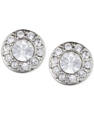 Givenchy Small Crystal Pavé Stud Earrings - Macy's