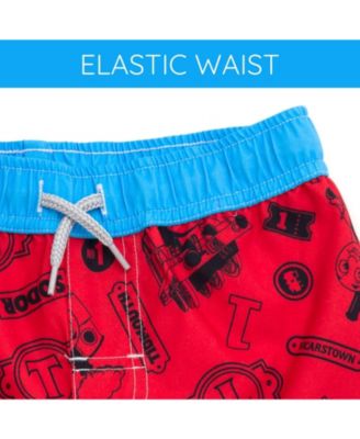 Toddler Boys Rash Guard and Swim Trunks Outfit Set