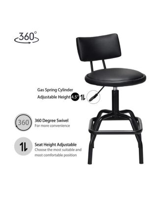 Adjustable Swivel Vintage like PU Leather Bar Stool