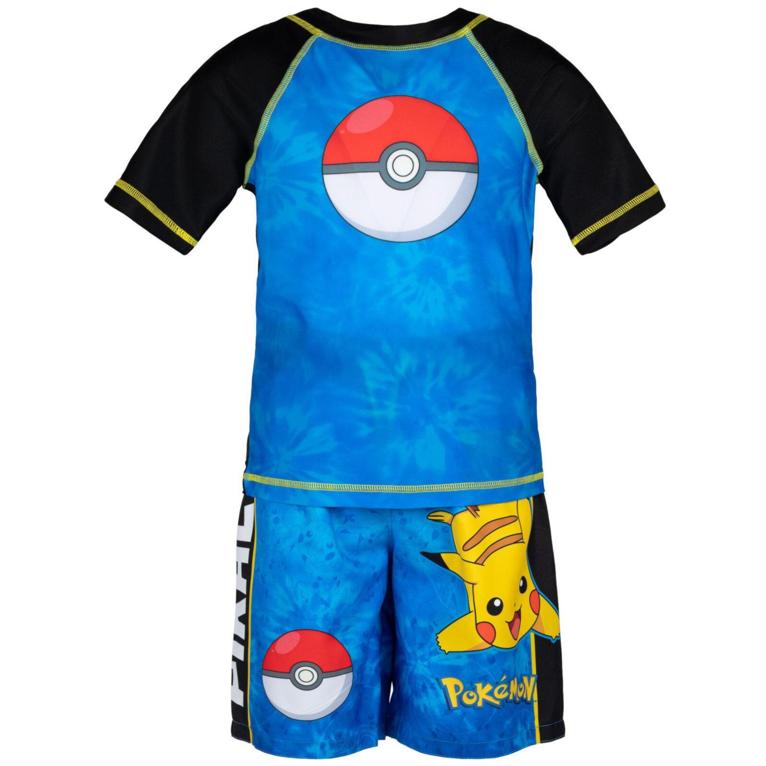 Boys' 2-Piece Swimwear Rash Guard and Swim Trunks Set UPF 50+
