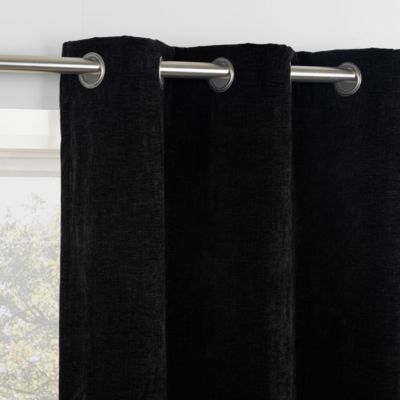 Isidora Velvet Magnetic Closure 100% Blackout Grommet Curtain Panel