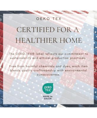 All Season 3 Piece Americana Stitched Quilt Set with Shams