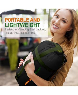 Double Sleeping Bag with Two Pillows – Lightweight & Waterproof Sleeping Bag for Adults or Teens, Includes Carrying Bag