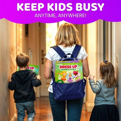 Magnetic Dress-Up Dolls for Girls Boys with 35 Magnetic Pieces for Kids 3-5